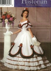 5724 Simplicity  CIVIL WAR SCARLETT FLOOR BALLGOWN DRESS PATTERN 14-20 Uncut